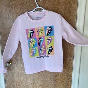 The Rolling Stones Light Pink Sweater